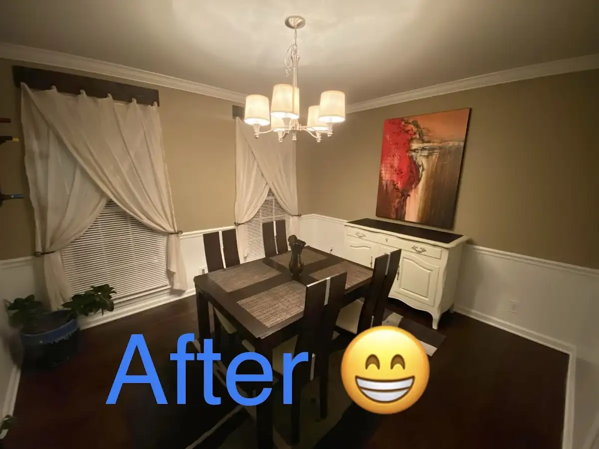 Professional dining room restoration after water damage in Andrews
